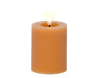 Lumineo ledkaars d7h11cm oranje - thumbnail