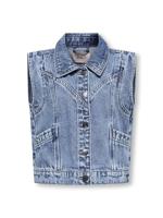 Kids ONLY zomer jeans gilet meisjes - medium blauw denim - Kogkennedy - thumbnail