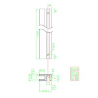 BWS Pro Line Hoekprofiel voor Zijwand 8 mm Glas 200 cm Chroom - thumbnail