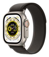 Refurbished Apple Watch Ultra 49mm Trail band Trail Zwart Grijs Gebruikt - thumbnail