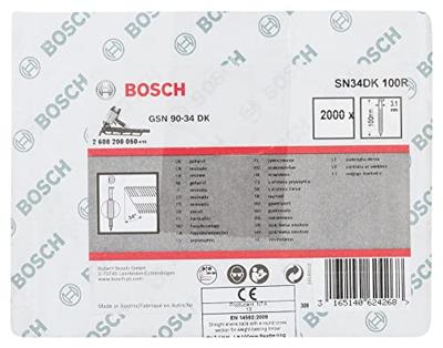 Bosch D-kopstripnagel SN34DK 100R 3,1 mm, 100 mm, blank Bosch D-kopstripnagel SN34DK 100R 3,1 mm, 100 mm, blank