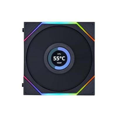 Lian Li 12RTLLCD1B koelsysteem voor computers Computer behuizing Ventilator 12 cm Zwart 1 stuk(s)