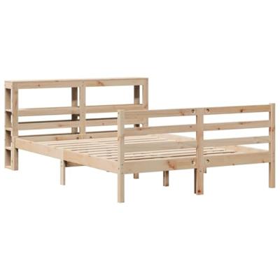 Bedframe zonder matras massief grenenhout 150x200 cm
