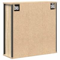 Badkamerwandkast met spiegel 60x21x60 cm sonoma eikenkleurig - thumbnail