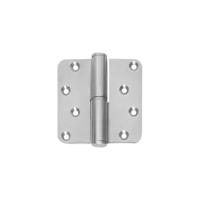 Intersteel Kogelstift Paumelle afgerond 3,5"x3,5" (89x89x3) CE - DIN links - RVS - thumbnail