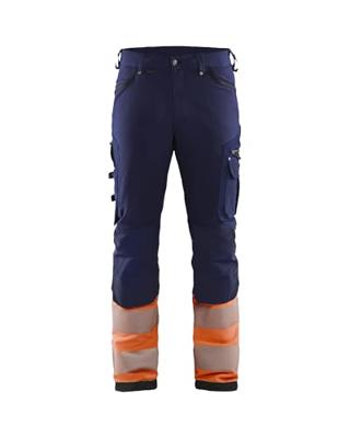 Blåkläder werkbroek met 4-weg stretch zonder spijkerzakken 11931642 | Marineblauw/Oranje | Maat 44 - 7330509841976 Blåkläder werkbroek met 4-weg stretch zonder spijkerzakken 11931642 | Marineblauw/Oranje | Maat 44 - 7330509841976