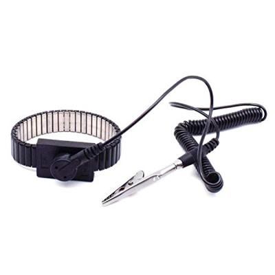 Quadrios ESD-armband Zwart Drukknop 10 mm