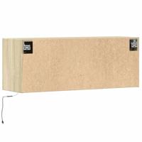 Tv-wandmeubel met LED-verlichting 100x31x35 cm sonoma eiken - thumbnail