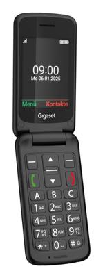 Gigaset GL595 Mobiele telefoon SOS-knop, Spatwaterdicht, Stofvrij Zwart