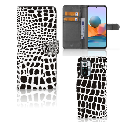 Xiaomi Redmi Note 10 Pro | Telefoonhoesje | Met pasjeshouder | Slangenprint Xiaomi Redmi Note 10 Pro | Telefoonhoesje | Met pasjeshouder | Slangenprint