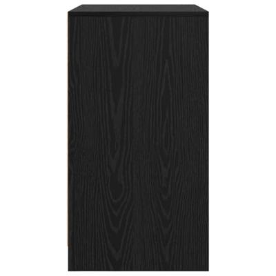 Dressoir Zwart Eiken 70 x 41 x 75 cm Bewerkt hout
