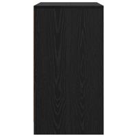 Dressoir met de deur Zwart eiken 70 x 41 x 75 cm Bewerkt hout - thumbnail