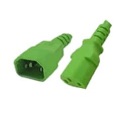 ACT AK5114 Stroomkabel 230V | C13/C14 | Groen | 1,8 meter