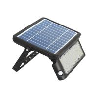 V-TAC VT-787-10 Solar Schijnwerper - IP44 - Zwart - 10W - 1100 Lumen - 4000K - thumbnail