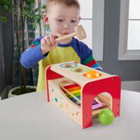 Fisher Price Houten Xylophone met Hamerbank - thumbnail