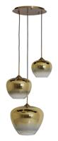 Light & Living Hanglamp 'Mayson' 3-lamps, kleur Goud - thumbnail
