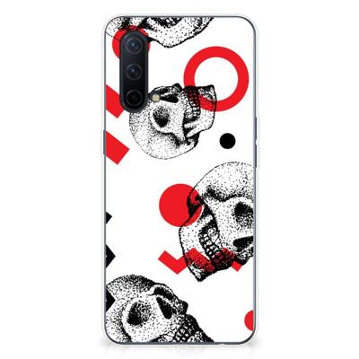 Silicone Back Case OnePlus Nord CE 5G Skull Red Silicone Back Case OnePlus Nord CE 5G Skull Red