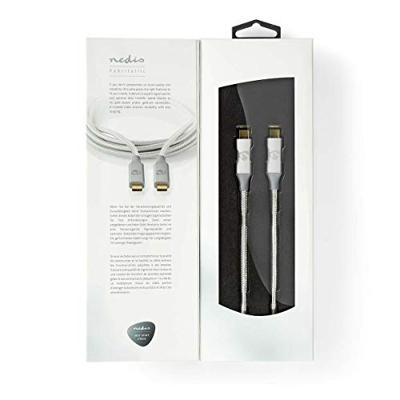 Nedis USB-Kabel | USB-C Male naar USB-C Male | 2 m | 1 stuks - CCTB64020AL20 CCTB64020AL20 Nedis USB-Kabel | USB-C Male naar USB-C Male | 2 m | 1 stuks - CCTB64020AL20 CCTB64020AL20