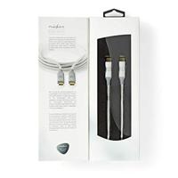 Nedis USB-Kabel | USB-C Male naar USB-C Male | 2 m | 1 stuks - CCTB64020AL20 CCTB64020AL20 - thumbnail