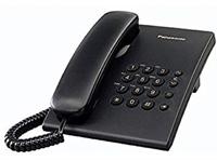 Panasonic KX-TS500 Kabelgebonden vaste telefoon (configureerbaar, wandmonteerbaar, geschikt voor gehoorapparaten) zwart - thumbnail