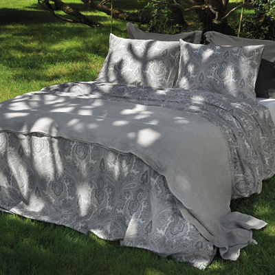 Dommelin Dommelin Dekbedovertrek Pordoi Satijn 400TC Olifantgrijs 140x200/220 cm