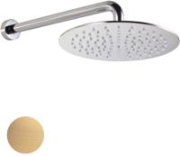 Sub 200 ronde hoofddouche 25 cm met douchearm cm, mat goud - thumbnail