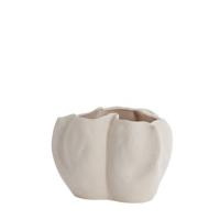 Light & Living Vaas 'Sanguli' Keramiek, 22cm, kleur Crème - thumbnail