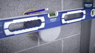 Regendoucheset Grohe Rainshower SmartActive Cube 31 cm met Wandarm Rond Cool Sunrise Geborsteld