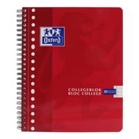 Collegeblok Oxford School A5+ lijn 17-gaats 160 pagina&apos;s 80gr assorti | 5 stuks - thumbnail