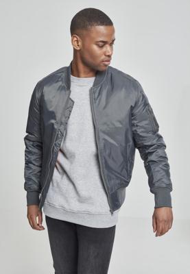 Urban Classics / Bomberjack Basic Bomber in grijs Urban Classics / Bomberjack Basic Bomber in grijs