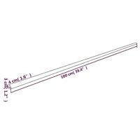 Hoekbeschermers 2 st 4x3x100 cm PU geel en zwart - thumbnail