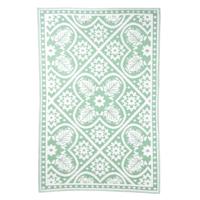 Esschert Design buitenkleed 182x122 cm groen en wit - thumbnail