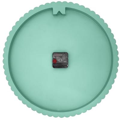 Wandklok 40 cm - Stil - Wit/Groen - Polyresin - NeXtime 'Mousse'