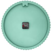 Wandklok 40 cm - Stil - Wit/Groen - Polyresin - NeXtime 'Mousse' - thumbnail