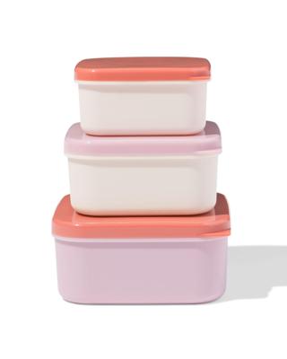 HEMA Snackboxen terra - 3 stuks (roze)