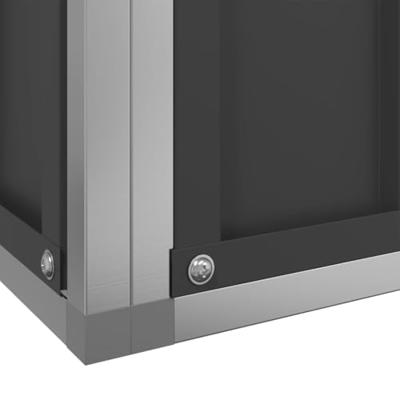 vidaXL Volière met verlengstuk 1042,5x107x212 m staal zilverkleurig, vogelvolière, papegaaienkooi, grote papegaaienkooi, parkietenkooi