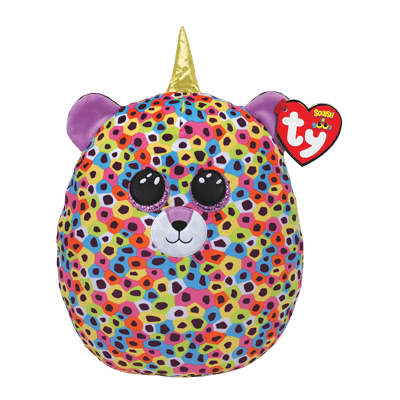 TY squish a boo knuffelkussen luipaard giselle 23 cm