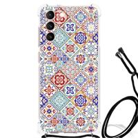 Samsung Galaxy S21 FE Anti-Shock Hoesje Tiles Color - thumbnail