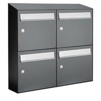 Allux Flow Set 2-Breed, 2-Hoog Met Dak Antraciet - 40040065_2x2d - thumbnail