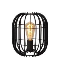 Lucide REDA - Tafellamp - Ø 22 cm - 1xE27 - Zwart - thumbnail