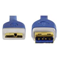 Micro-USB 3.0-kabel, verguld, dubbel afgeschermd, 1,80 m - thumbnail
