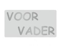 Etiket Voor Vader zilver/zilver 40x21 - thumbnail