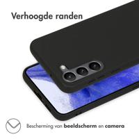 Accezz Color Backcover voor de Samsung Galaxy S23 Plus Telefoonhoesje Zwart - thumbnail