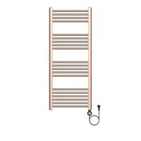 Elektrische Radiator BWS Cory met Smart Wifi 120x50cm 700W Geborsteld Koper - thumbnail
