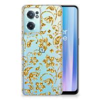 OnePlus Nord CE 2 5G | TPU Case | Gouden Bloemen - thumbnail