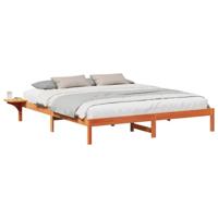 Bedframe met nachttafels Wasbruin 180 x 200 cm Wasbruin - thumbnail