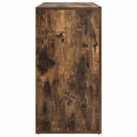 Dressoir met lade Gerookt eiken 120 x 36 x 69 cm Bewerkt hout - thumbnail