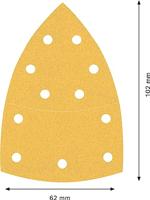 Schuurbladset 102x62/93mm k120(10) - thumbnail
