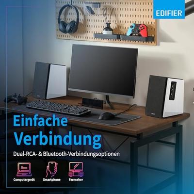 Edifier R1700BT Speakerset Zilver/Wit - thumbnail