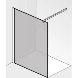 Saqu Modulo inloopdouche met semi-gesatineerd glas 120x210cm